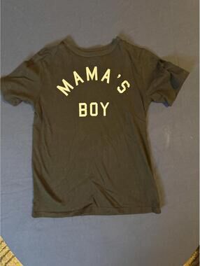 PLACE Boys' Black 'Mama's Boy' Graphic T-Shirt Size 7/8